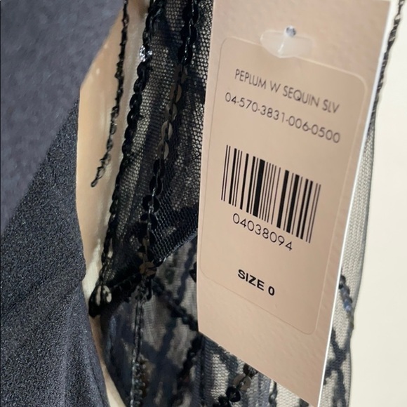 FTF Fashion to Figure peplum sequin top blouse 0 - Picture 10 of 12